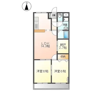 ミノルガーデンパレス【2階】の間取り