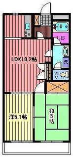 クレストール武蔵浦和【2階】の間取り