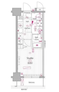 ガーラ グランディ池袋【2階】の間取り