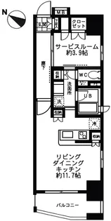 フォレシティ神田多町【6階】の間取り