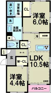 BRANCHE(ブランシェ)【1階】の間取り