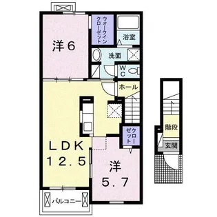 カーサ エスペランサ【2階】の間取り