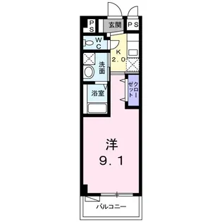 大政アパート【2階】の間取り