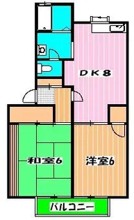 ミカドハウス【2階】の間取り