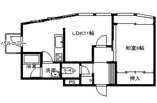 金沢ビューシャトウ【4階】の間取り