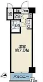 クラウン築地【2階】の間取り