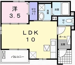 サウスエレガンス【1階】の間取り