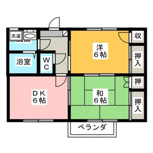 プリミエールタカオ【2階】の間取り