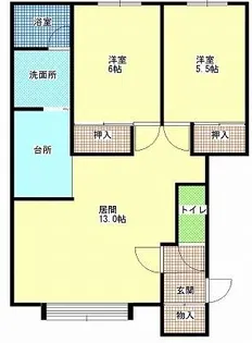 サンシャイン C【2階】の間取り