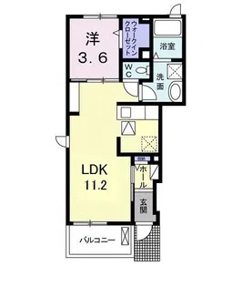 アルビアーレ II【1階】の間取り