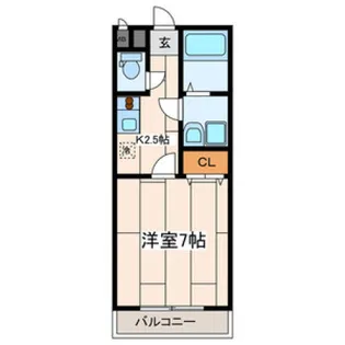 ウッディーハイツK【2階】の間取り