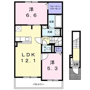 スター池部II【2階】の間取り