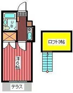 プリム・ローズ21【1階】の間取り