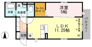 メゾンハネダ【1階】の間取り