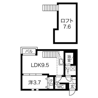 Ampio日比野参番館【1階】の間取り