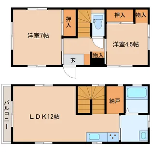 茨城県高萩市大字安良川【一戸建】の間取り