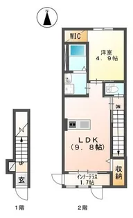 クイーンズタウン【2階】の間取り