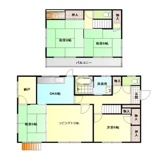 神奈川県茅ヶ崎市南湖4【一戸建】の間取り