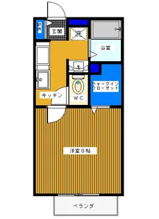 カーサクレメンテ【1階】の間取り