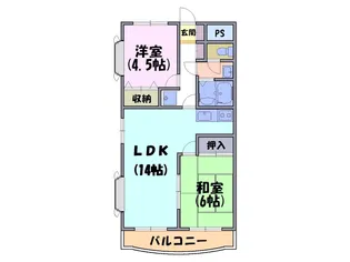 レジデンス梶本【1階】の間取り