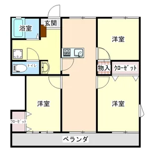 レジデンス国衙 B棟【1階】の間取り
