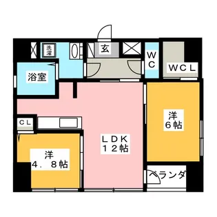 AZMOND【7階】の間取り