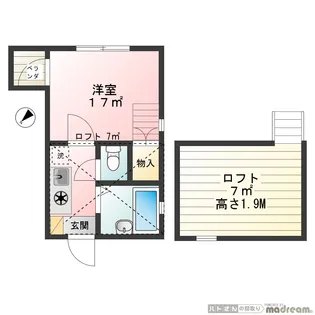 コンフォート池袋【1階】の間取り