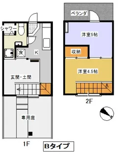 朋友ハイツの間取り