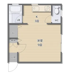 エルム大川B【2階】の間取り