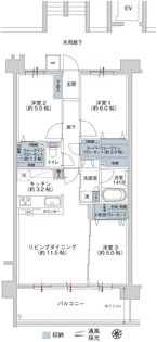 デュオヒルズ茅野【6階】の間取り