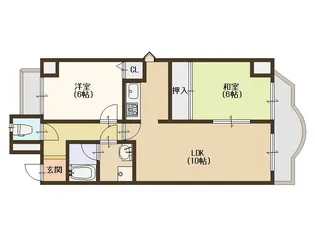 大阪府大阪市住之江区新北島5【マンション】の間取り
