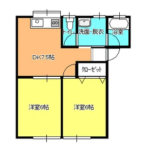 リヴィエール越生【1階】の間取り