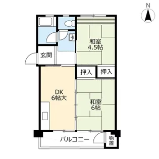 UR徳力【4階】の間取り