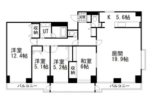 芦野マンション【5階】の間取り