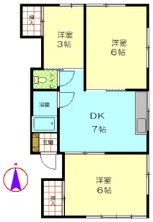 久喜南ハイム【2階】の間取り
