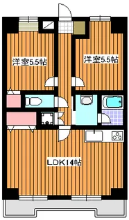 リンデンハイム赤塚【4階】の間取り