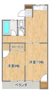 ゆうハイツI【2階】の間取り