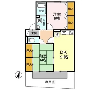 2DKの間取り画像