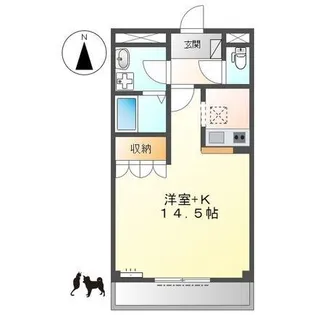 グランヴィレッジS【1階】の間取り