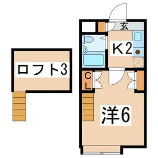 シティパレス諏訪I【1階】の間取り