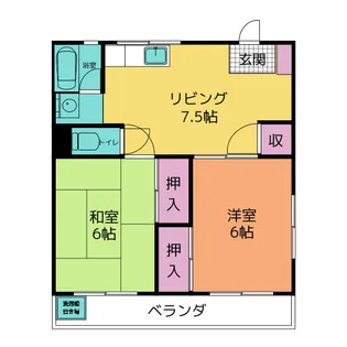 サンシャイン里【4階】の間取り
