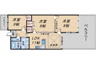 リッツサントノーレ【7階】の間取り