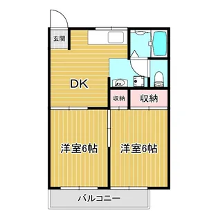 ジャスティ加古川東【2階】の間取り