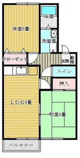 ハイツKAKUHO【1階】の間取り