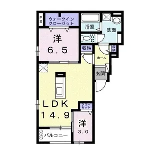 大阪府堺市西区鳳中町10【アパート】の間取り