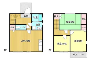 メゾネット武岡の間取り