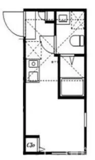1Rの間取り画像
