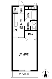 すとりーむ浜尻A【1階】の間取り