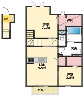 セントラルヴィレッジ泉【2階】の間取り