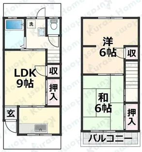 大阪府堺市北区百舌鳥梅北町4【一戸建】の間取り